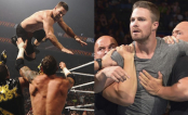 Assista os melhores momentos da luta de Stephen Amell, de Arrow, na WWE!