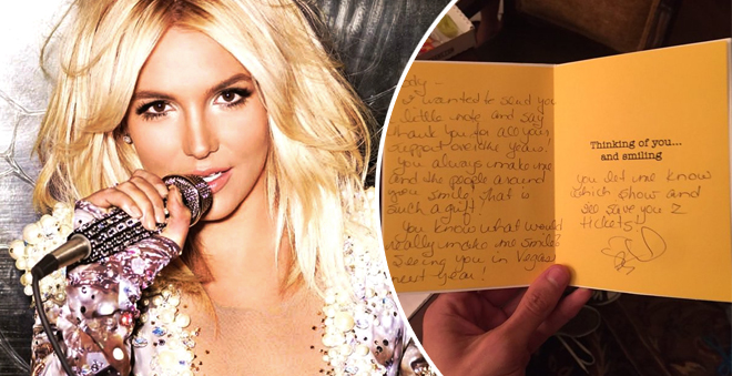 FOFANEY! Britney presenteia fãs com cartas e ingressos para seu show