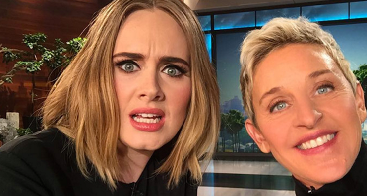 Adele participa do jogo “Regra dos 5 Segundos” no programa da Ellen Degeneres