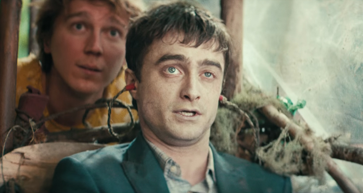 Daniel Radcliffe é um cadáver flatulento no trailer de “Swiss Army Man”
