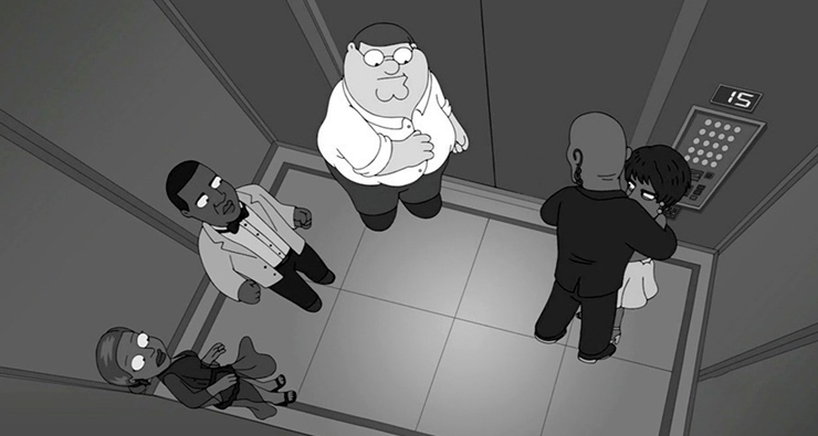 Briga entre Solange e Jay Z no elevador ganha paródia INCRÍVEL no desenho “Family Guy”