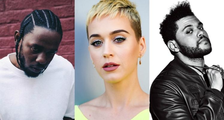 Katy Perry, Kendrick Lamar e The Weeknd lideram indicações ao VMA 2017!